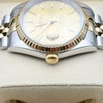 Rolex Datejust 36 16233 (1997) - Champagne dial 36 mm Gold/Steel case (5/8)