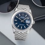 Rolex Datejust 36 126234 (Unknown (random serial)) - Blue dial 36 mm Steel case (1/8)