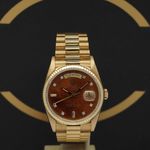 Rolex Day-Date 36 18238 (1992) - Brown dial 36 mm Yellow Gold case (1/7)