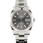 Rolex Datejust 41 126300 (2021) - Grey dial 41 mm Steel case (1/8)