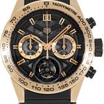 TAG Heuer Carrera Heuer-02T CAR5A5Z.FC6377 (Onbekend (willekeurig serienummer)) - Transparant wijzerplaat 45mm Titanium (2/2)