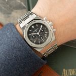 Audemars Piguet Royal Oak Chronograph 25860ST.OO.1110ST.02 (2002) - Blue dial 39 mm Steel case (2/8)