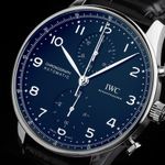 IWC Portuguese Chronograph IW371606 (2026) - Blue dial 41 mm Steel case (3/8)