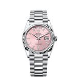 Rolex Day-Date 36 128236 (2025) - Roze wijzerplaat 36mm Platina (1/1)