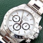 Rolex Daytona 16520 (Unknown (random serial)) - White dial 40 mm Steel case (3/8)