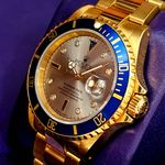 Rolex Submariner Date 16618 (2000) - Silver dial 40 mm Yellow Gold case (1/5)