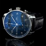 IWC Portuguese Chronograph IW371606 (2020) - Blue dial 41 mm Steel case (6/8)