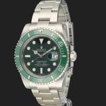 Rolex Submariner Date 116610LV (2016) - Groen wijzerplaat 40mm Staal (1/7)