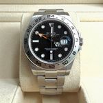 Rolex Explorer II 216570 (2016) - Zwart wijzerplaat 42mm Staal (1/7)