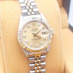 Rolex Lady-Datejust 69173 (1997) - Champagne dial 26 mm Gold/Steel case (3/8)