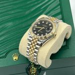 Rolex Datejust 41 126333 (Unknown (random serial)) - Black dial 41 mm Gold/Steel case (7/8)