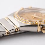 Omega Constellation Quartz 895.1201 (1995) - Champagne dial 25 mm Gold/Steel case (4/8)
