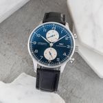 IWC Portuguese Chronograph IW371404 (Unknown (random serial)) - Black dial 41 mm Steel case (3/8)