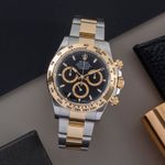 Rolex Daytona 126503 (Unknown (random serial)) - Black dial 40 mm Gold/Steel case (1/8)