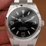 Rolex Explorer 214270 (2014) - Black dial 39 mm Steel case (5/8)