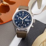 IWC Pilot Spitfire Chronograph IW387901 (2019) - Zwart wijzerplaat 41mm Staal (1/8)