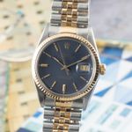 Rolex Datejust 36 16013 (1985) - Blauw wijzerplaat 36mm Goud/Staal (3/8)