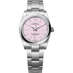Rolex Oyster Perpetual 34 124200 (2025) - Roze wijzerplaat 34mm Staal (1/1)