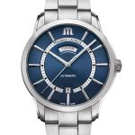 Maurice Lacroix Pontos Day Date PT6358-SS00H-431-C (2023) - Blauw wijzerplaat 41mm Staal (1/3)