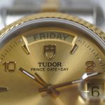 Tudor Prince Date 76213 (2002) - Champagne dial 36 mm Gold/Steel case (8/8)