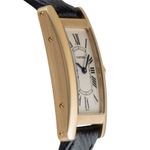 Cartier Tank Américaine W26015K2 (1996) - Silver dial 19 mm Yellow Gold case (7/8)