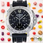 Panerai Luminor Chrono PAM00250 (2010) - Black dial 44 mm Steel case (1/8)