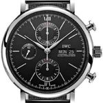 IWC Portofino Chronograph IW391030 (2026) - Black dial 42 mm Steel case (1/1)