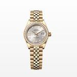 Rolex Lady-Datejust 279138RBR (2024) - Zilver wijzerplaat 28mm Geelgoud (1/1)