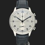 IWC Portuguese Chronograph IW371605 (2024) - Zilver wijzerplaat 41mm Staal (3/8)