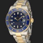 Rolex Submariner Date 116613LB (2014) - Blauw wijzerplaat 40mm Goud/Staal (1/8)