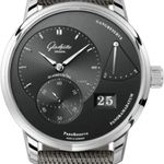 Glashütte Original PanoReserve 1-65-01-23-12-66 (2024) - Grijs wijzerplaat 40mm Staal (1/8)