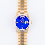 Rolex Day-Date 36 18238 (1993) - Blue dial 36 mm Yellow Gold case (2/8)