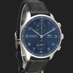 IWC Portuguese Chronograph IW371606 (2023) - Blue dial 41 mm Steel case (4/8)