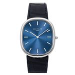 Patek Philippe Golden Ellipse 5738P-001 (2022) - Blue dial 35 mm Platinum case (1/6)