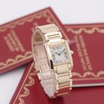 Cartier Tank Française 1820 (1996) - White dial 20 mm Yellow Gold case (1/8)