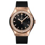 Hublot Classic Fusion Quartz 581.OX.1480.RX.1104 (2024) - Zwart wijzerplaat 33mm Roségoud (3/3)