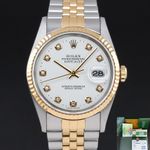 Rolex Datejust 36 16233 (2001) - 36mm Goud/Staal (1/8)