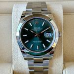 Rolex Datejust 41 126300 (2024) - Groen wijzerplaat 41mm Staal (2/7)