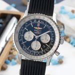 Breitling Navitimer 01 (46 MM) AB012721/BD09 (Onbekend (willekeurig serienummer)) - Zwart wijzerplaat 46mm Staal (3/8)