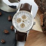 Breitling Old Navitimer 81610 (1992) - Zilver wijzerplaat 41mm Goud/Staal (1/8)