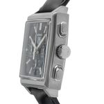 TAG Heuer Monaco CW2111 (2006) - Black dial 38 mm Steel case (6/8)