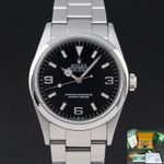 Rolex Explorer 114270 (2001) - Zwart wijzerplaat 36mm Staal (1/8)