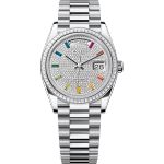 Rolex Day-Date 36 128396TBR (2025) - Diamant wijzerplaat 36mm Platina (1/1)