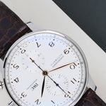 IWC Portuguese Chronograph IW371604 (2020) - Zilver wijzerplaat 41mm Staal (4/8)