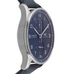 IWC Portuguese Chronograph IW371606 (Unknown (random serial)) - Blue dial 41 mm Steel case (7/8)