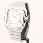 Cartier Santos WSSA0018 (2022) - Zilver wijzerplaat 38mm Staal (2/8)