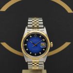 Rolex Datejust 36 16013 (1988) - Blauw wijzerplaat 36mm Goud/Staal (1/6)