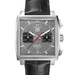 TAG Heuer Monaco Calibre 12 CAW211J.FC6476 (2024) - Grijs wijzerplaat 39mm Staal (1/3)