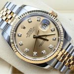 Rolex Datejust 36 116233 (2014) - Champagne dial 36 mm Gold/Steel case (1/8)