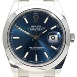 Rolex Datejust 41 126300 (2024) - Blue dial 41 mm Steel case (1/8)